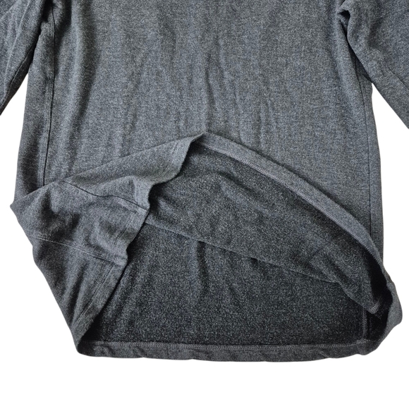 Kit and Ace Social Brushed Tailored Long Sleeve Tee Dark Gray - Picture 6 of 6